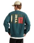EMEA Stretch Stack Crackle Sweatshirt in Mystic Moss