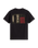 Stretch Stack Crackle T-Shirt in Black