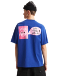 Side Talk T-Shirt in Royal Cobalt