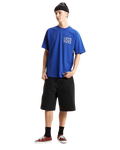 Side Talk T-Shirt in Royal Cobalt