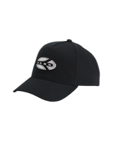 Oval Blaster Snapback Cap in Black