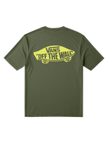The Vans Boys Boys Double Standard T-Shirt in Green Balsam