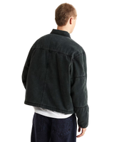 Umber Pigment Canvas Jacket in Black