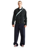 Umber Pigment Canvas Jacket in Black