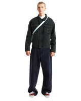 Umber Pigment Canvas Jacket in Black