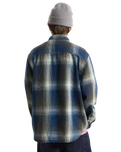 LX Indigo Plaid Shirt in Mossy Olive