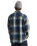 LX Indigo Plaid Shirt in Mossy Olive