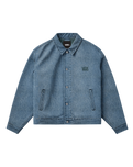 The Vans Womens Pomona Station Jacket in Stonewash Blue