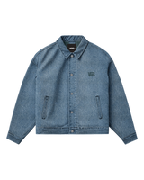 The Vans Womens Pomona Station Jacket in Stonewash Blue