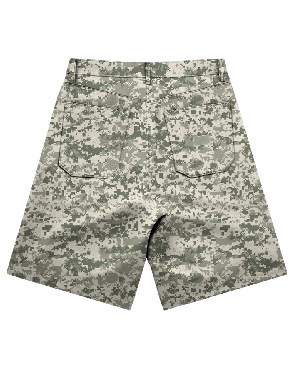 The Vans Mens LX Check-5 Baggy Canvas Walkshorts in Digi Camo