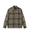 The Vans Mens Larkspur Plaid Flannel Shirt in Obsidian Fern & Bungee Cord