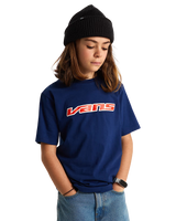 Boys Retro Speed T-Shirt in Deep Indigo