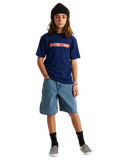Boys Retro Speed T-Shirt in Deep Indigo