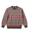 The Vans Mens Dillon Stripe Jumper in Mossy Olive & Crimson Haze