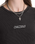 Teri Waffle Long Sleeve T-Shirt in Black