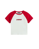 Clare Baby T-Shirt in Racing Red