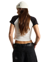 Clare Baby T-Shirt in True White & Black