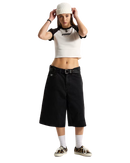 Clare Baby T-Shirt in True White & Black