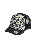 Boys Twisted Trucker Cap in Black