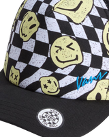 Boys Twisted Trucker Cap in Black