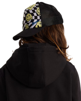 Boys Twisted Trucker Cap in Black