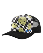 The Vans Boys Boys Twisted Trucker Cap in Black