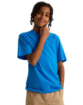Boys Crestline T-Shirt in Bright Azure