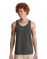 LX Waffle Vest in Faded Black