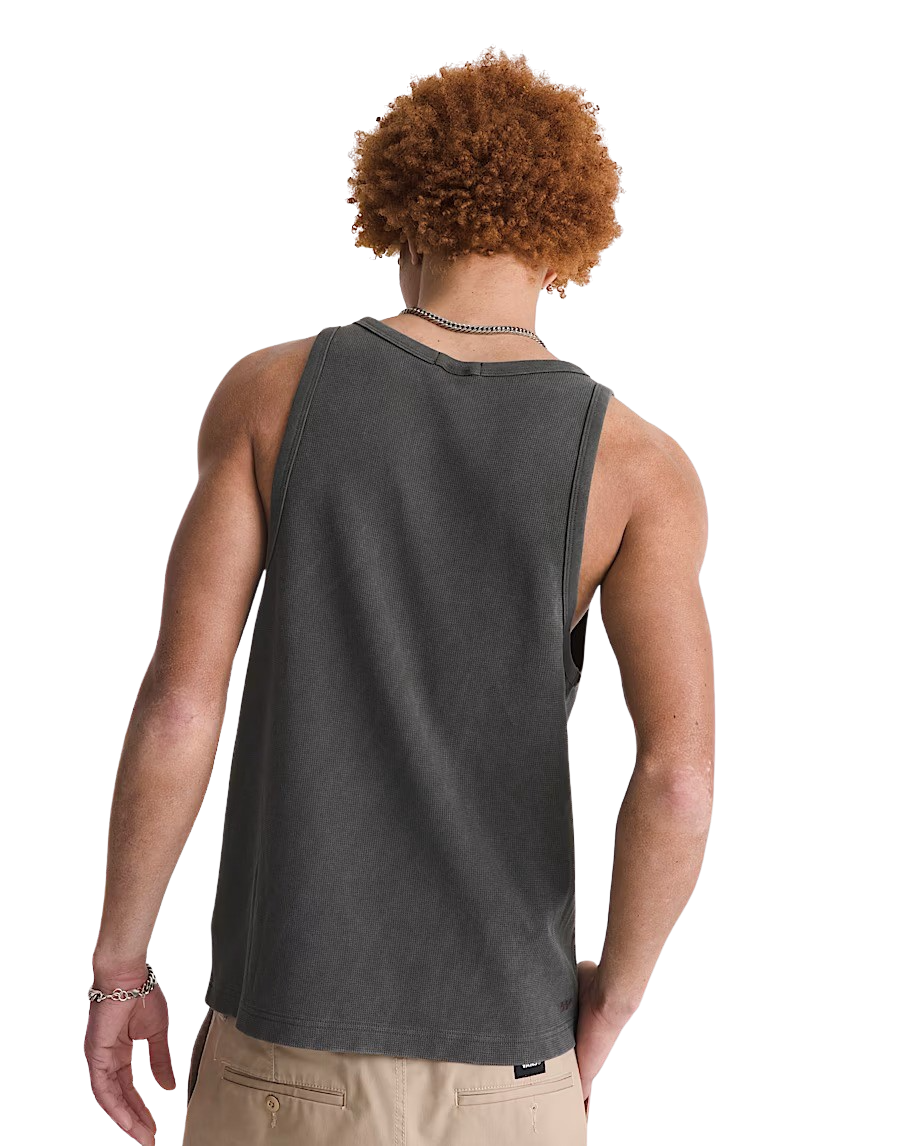 LX Waffle Vest in Faded Black