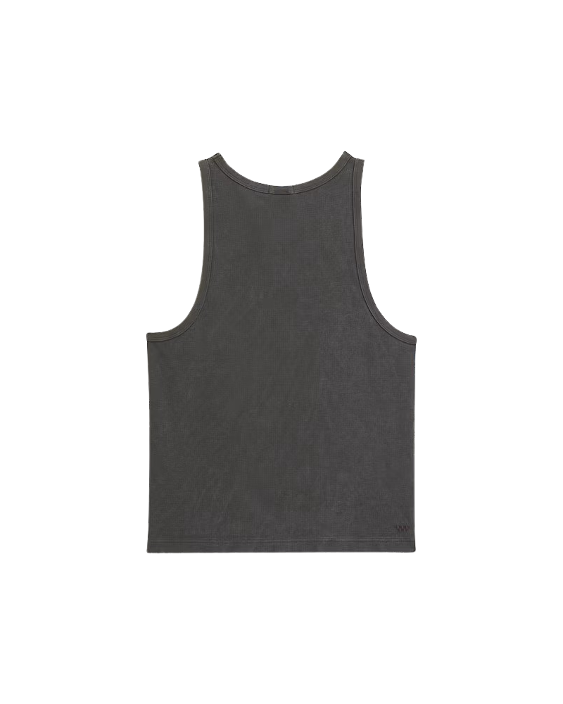 LX Waffle Vest in Faded Black
