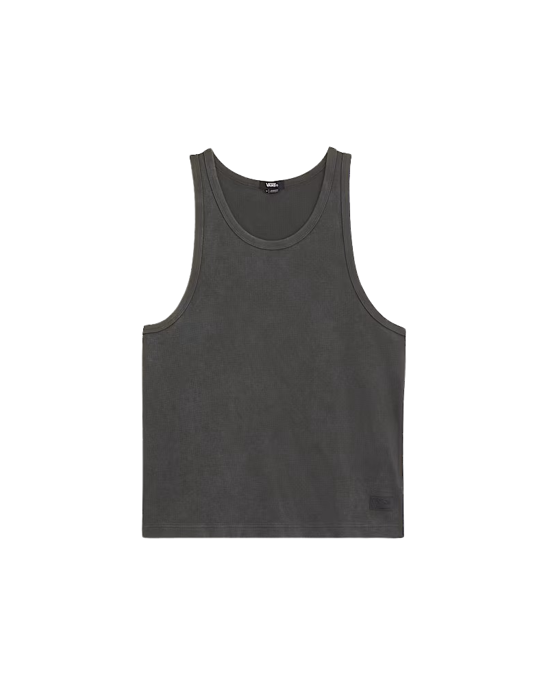 LX Waffle Vest in Faded Black