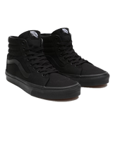 The Vans Mens SK8-Hi Shoes in Black