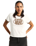 Centre Chest Ringer T-Shirt in Egret