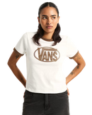 Centre Chest Ringer T-Shirt in Egret