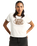 Centre Chest Ringer T-Shirt in Egret