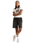 Centre Chest Ringer T-Shirt in Egret