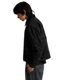 Nico Cropped Chore Canvas Jacket in Black