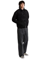 Nico Cropped Chore Canvas Jacket in Black
