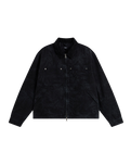 The Vans Mens Nico Cropped Chore Canvas Jacket in Black