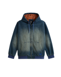 The Vans Mens Eli Workwear Denim Jacket in Dirty Medium Indigo