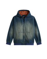 The Vans Mens Eli Workwear Denim Jacket in Dirty Medium Indigo