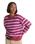 Rollins Stripe Jumper in Poppy Ember & Purple Licorice