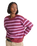 Rollins Stripe Jumper in Poppy Ember & Purple Licorice