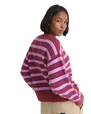 Rollins Stripe Jumper in Poppy Ember & Purple Licorice