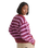 Rollins Stripe Jumper in Poppy Ember & Purple Licorice