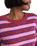 Rollins Stripe Jumper in Poppy Ember & Purple Licorice