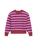 Rollins Stripe Jumper in Poppy Ember & Purple Licorice