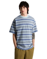 Stripe Ringer Loose T-Shirt in Soft Slate