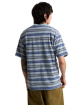 Stripe Ringer Loose T-Shirt in Soft Slate