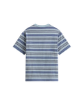 The Vans Mens Stripe Ringer Loose T-Shirt in Soft Slate